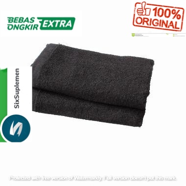 Handuk Hitam Leher Halus Nyerap Tebal