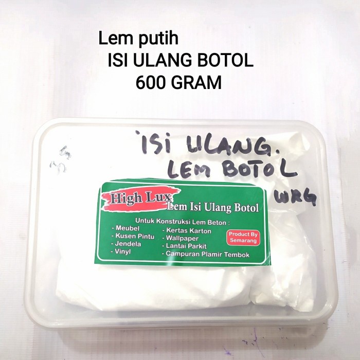 

best seller] Lem Putih ISI ULANG BOTOL 600 GR