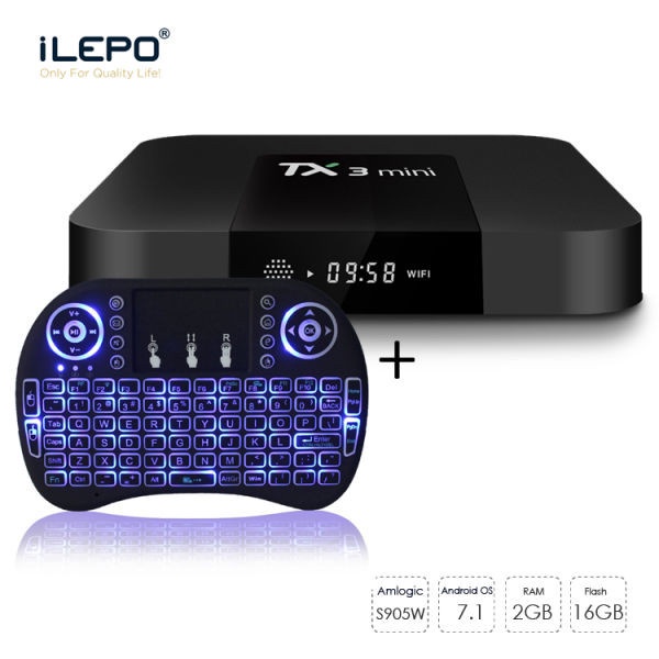 Produk Terbaru Paket Tanix Tx3 Mini A Android Tv Box Ram 2Gb Rom 16Gb + Mini Keyboard