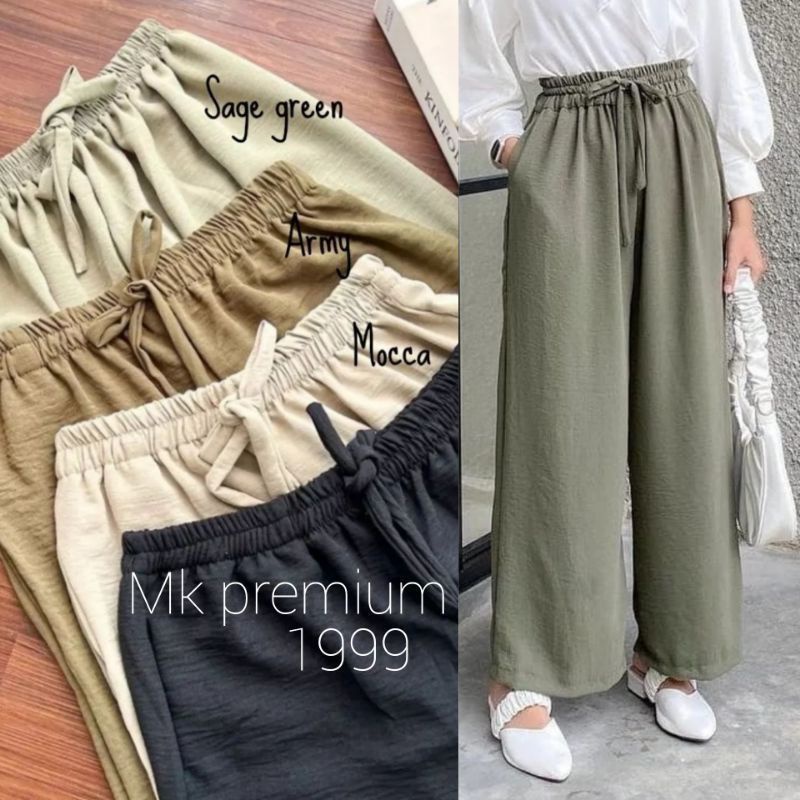 DAILY KULOT CRINGKEL AIRFLOW PREMIUM /HIGHWAIST LOOSE PANTS JUMBO 45-85KG