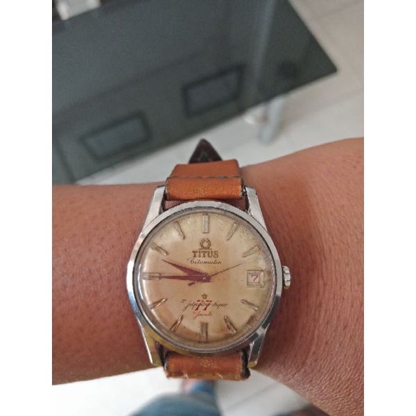 jam tangan titus 77 jet power automatic vintage