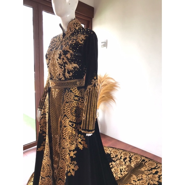 Kebaya pengantin bludru/kebaya manten/kebaya Sanghai