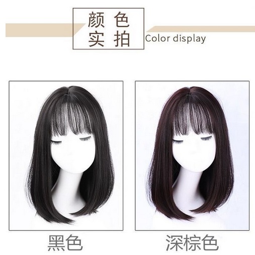 Wig Wanita Berponi Rambut Wig Wanita (Cew2)