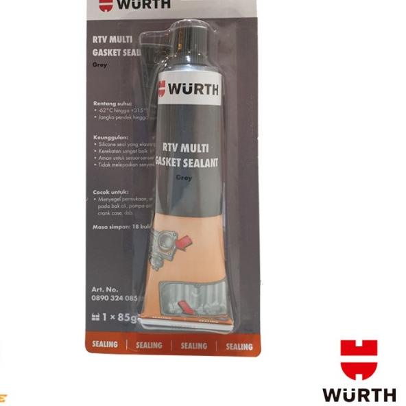 

Wurth RTV Multi Gasket Sealant - Lem Packing Mobil Motor Tahan Panas