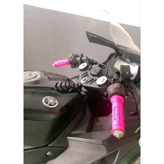 Sepasang Handgrip Pink Sisik Italy Universal Grip Motor Nmax Ninja Aerox Pcx Vixion Beat Mio Vario Scoopy dll