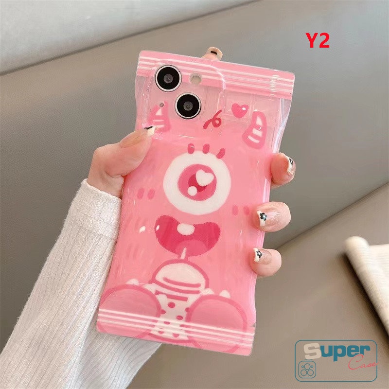 Soft Case Desain Kartun Monster Untuk iPhone 6 6s 8 7 Plus 14 11 12 13 Pro Max XR X Xs Max SE 2020