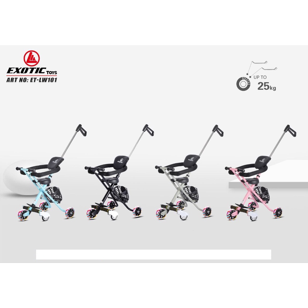 Bazar Sepeda - MAGIC STROLLER BAYI KERETA DORONG ANAK EXOTIC LW 101