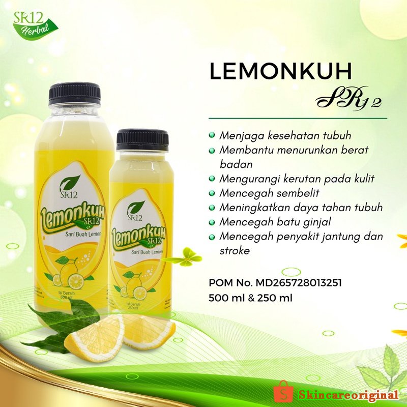 

Lemonkuh SR12 Sari Buah Lemon Asli Minuman Herbal Daya Tahan Tubuh dan Diet Alami 250 ml 500 ml