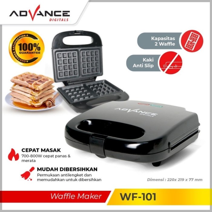 Waffle Maker Advance WF 101 / Pemanggang Waffle 2 Lapis ADVANCE WF-101