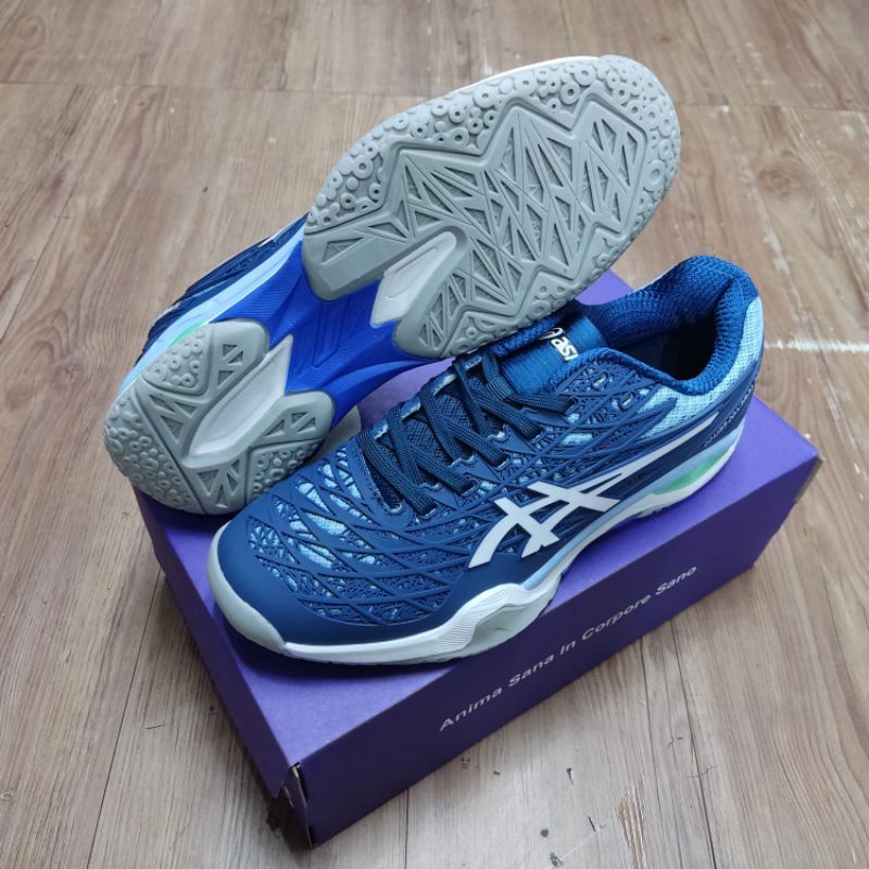 WARSHOP - ( PREMIUM 100% ) SEPATU ASISCS MAN COURT FF CONTROL BLUE WHITE - SEPATU OLAHRAGA VOLLY BADMINTON - SEPATU COURT FF CONTROL ORIGINAL VIETNAM