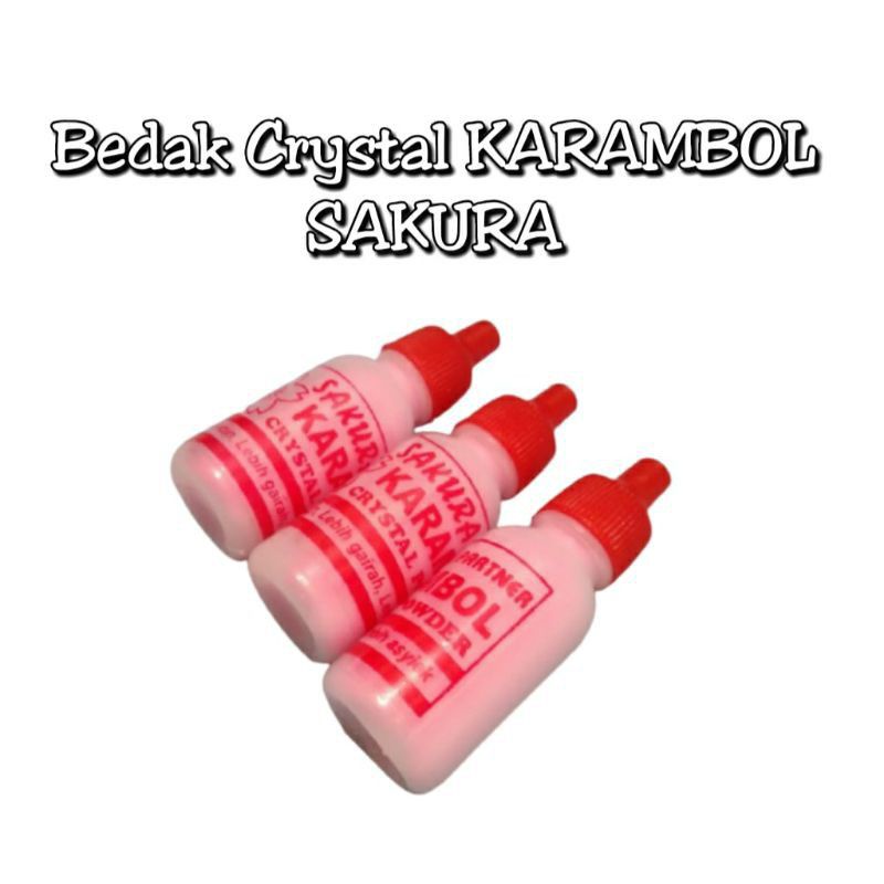Kristal Karambol Sakura Kasar ( 1bks/12pcs )