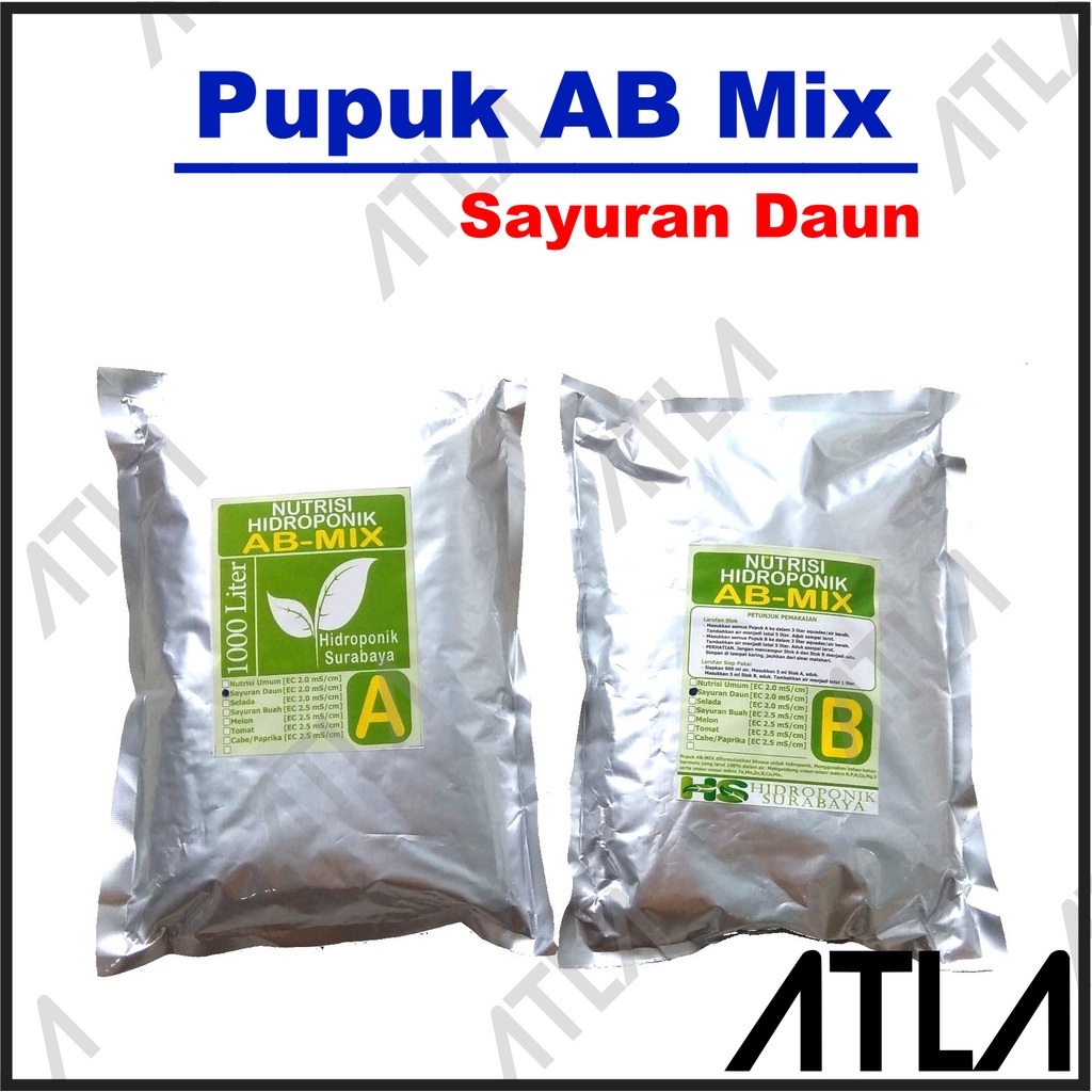 Jual Pupuk Nutrisi Liter Ab Mix Hidroponik Tanaman Sayur Daun Pupuk