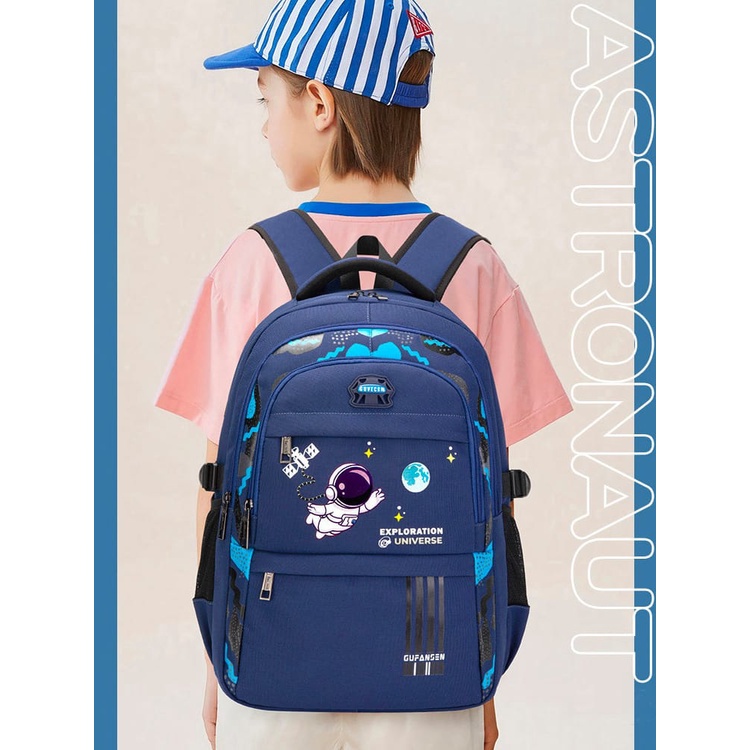 TAS SEKOLAH ANAK-ANAK TERBARU RANSEL ANAK TK,SD&amp;SMP ANAK LAKI-LAKI/TAS SEKOLAH ASTRONAUT UNIVERSE