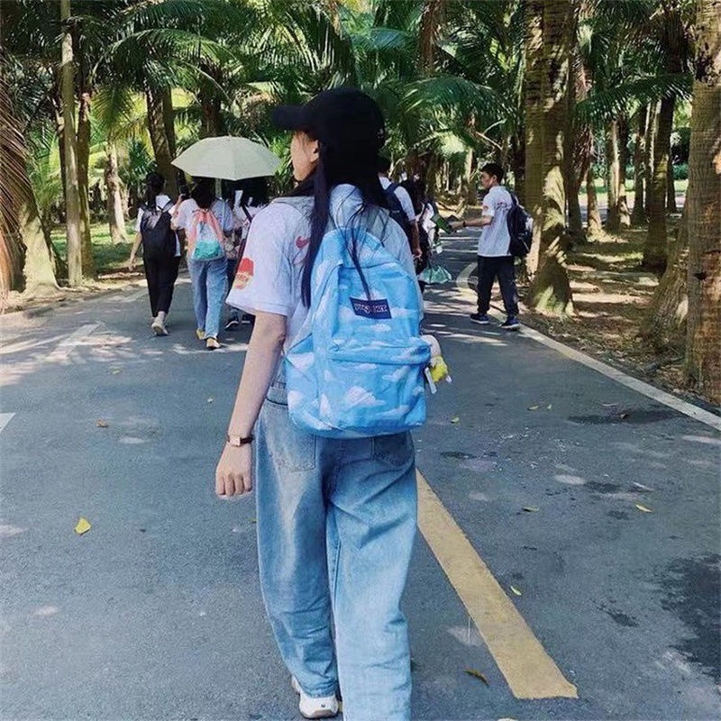 Sera SuperJanSport Super Jasper Fluorescent Green Ransel Perguruan Tinggi Pria dan Wanita Tas Ransel Dalam Tas Pelajar