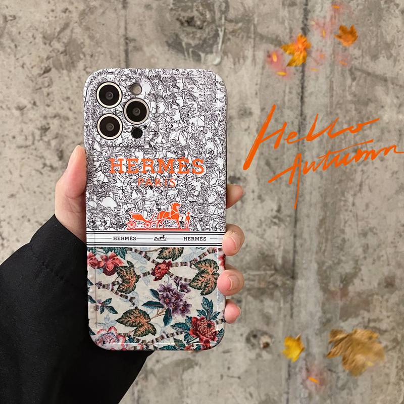 Luxury Brand IMD Case HP iP iPhone X Xr Xs Max14 Plus+Apple11 12 13 Pro Max Sarung Silikon Wanita Casing Handphone Hermes