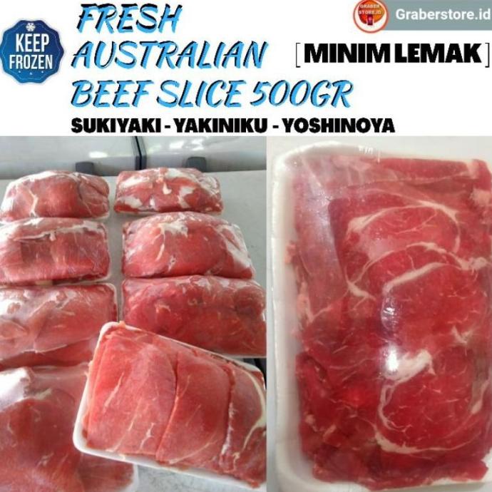 

Fresh Australian Beef Slice 500Gr Daging Sapi Iris Minim Lemak Budi.Doremi2
