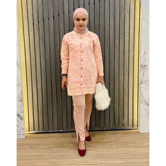 B0042 Tunik Tiedye Bordir