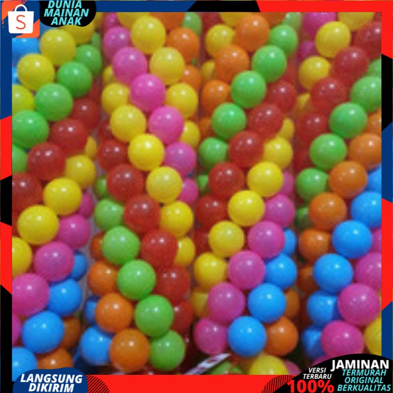 Mainan Anak laki laki dan perempuan Mandi Bola Earth Warna warni isi 25 pcs SNI FREE BPA