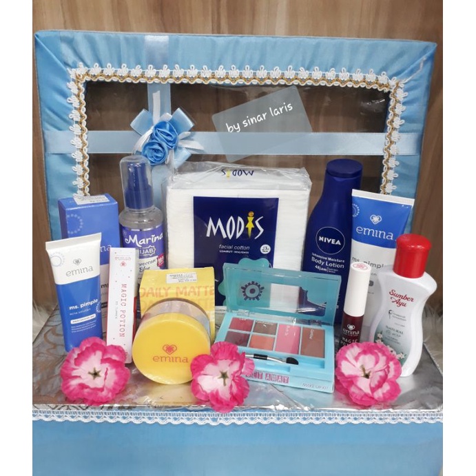 PAKET EMINA/SESERAHAN KOSMETIK/HANTARAN NIKAH UNTUK KULIT BERJERAWAT