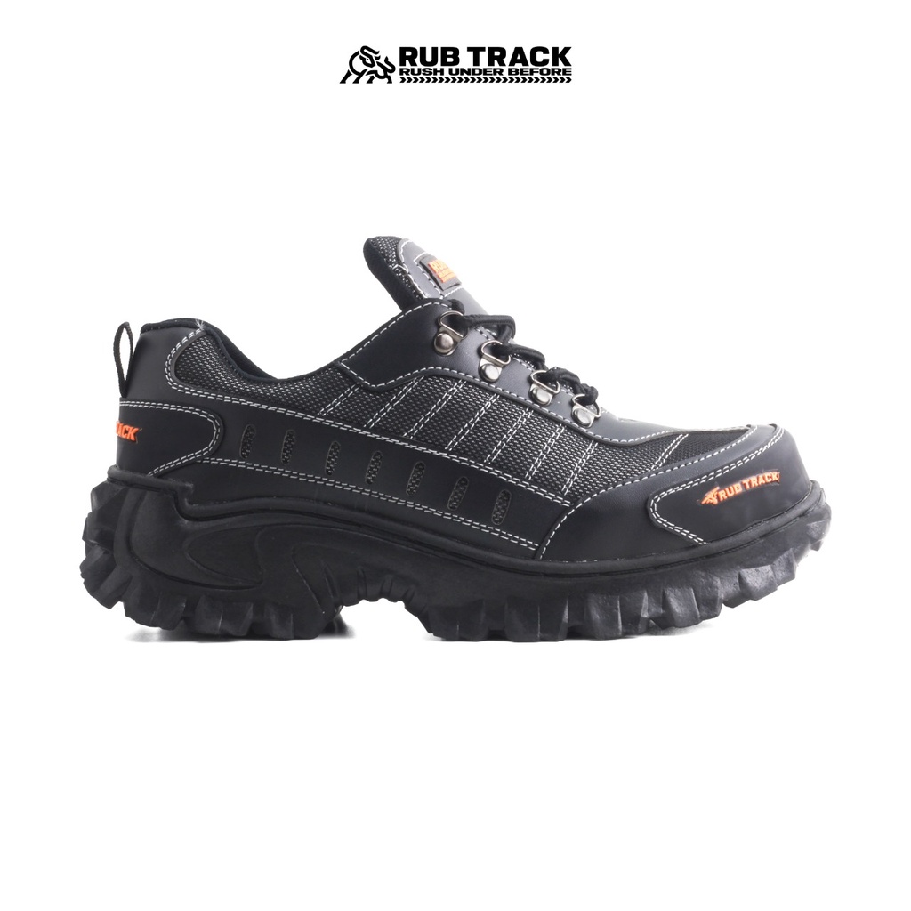 SEPATU SAFETY RUBICON INVADER BLACK SEPATU BOOTS PRIA SAFETY UJUNG BESI TRACKING PROYEK KERJA TOURING SEPATU GUNUNG