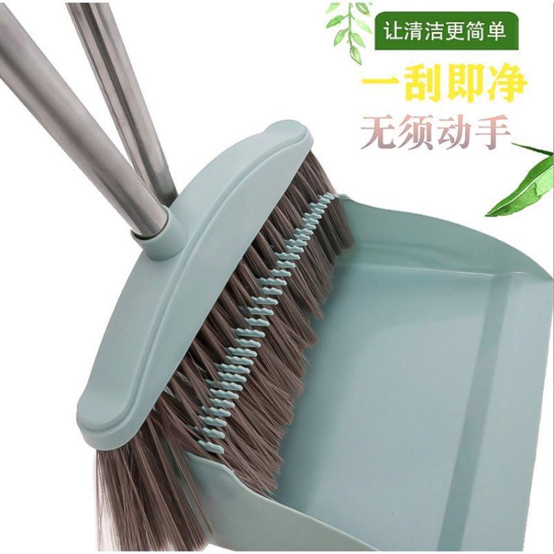 Set Sapu Pengki Cikrak Sampah Dustpan With Broom