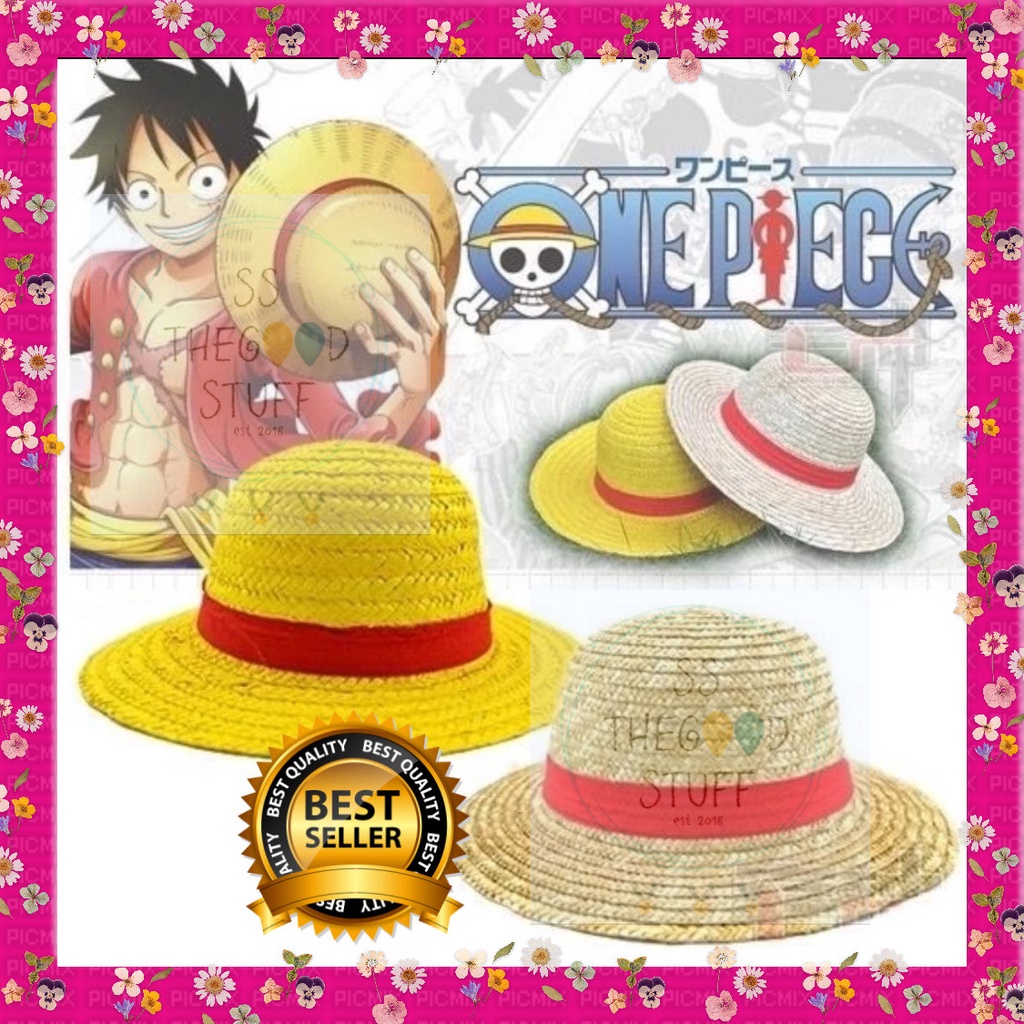 Topi Mugiwara No Luffy Topi Jerami Luffy Anime One Piece Hat