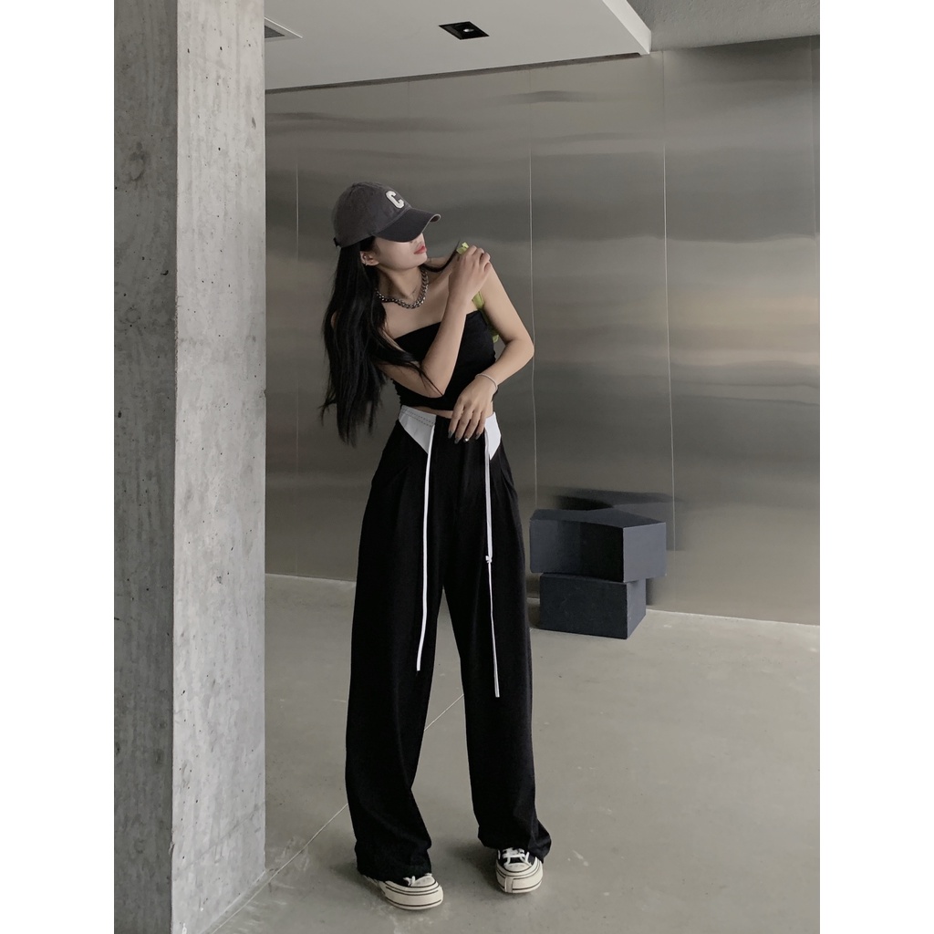 Korean Style Celana Kulot Wanita Terbaru Kekinian celana kulot wanita panjang import Loose Highwaist Pants