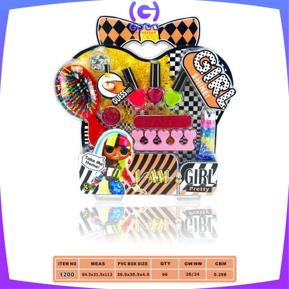 GOGO-M98 Mainan Anak Perempuan Make Up Kutek Set Mainan Anak Cewek Cat Kuku Nail Polish Manicure Toy