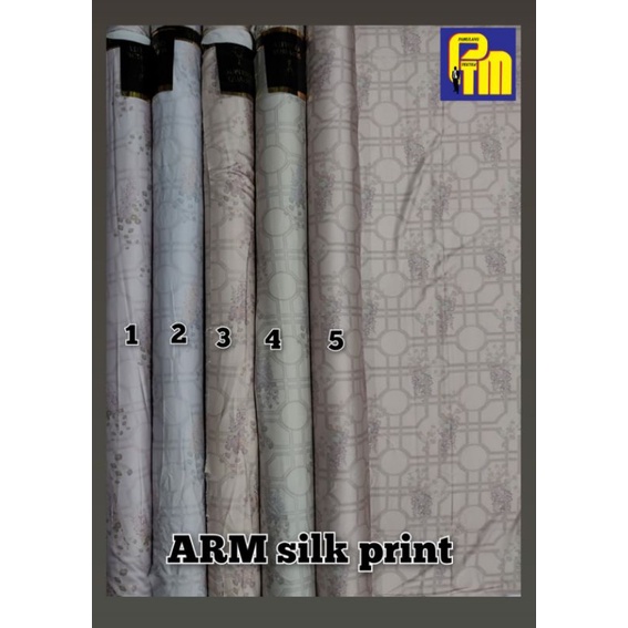 Jual Kain ARM ORIGINAL Silk Digital Print Abstrak Harga Per Setengah