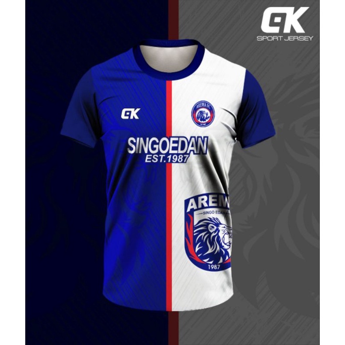 LARISSPORT JERSEY AREMA FC KAOS BOLA AREMA PREMIUM JERSEY BOLA PRINTING DEWASA JERSEY LIGA INDONESIA