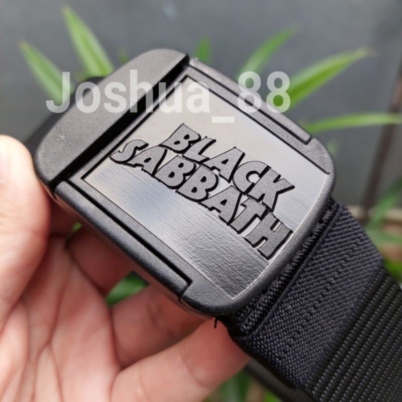Sabuk Gasper Ikat Pinggang Black Sabbath Kanvas Bisa Pesan Gambar/ Logo Sendiri