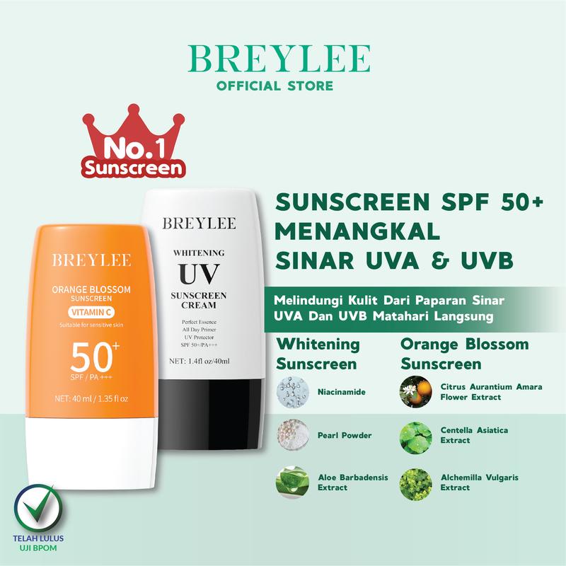 [READY STOCK] [BPOM] 1 BREYLEE UV Sunscreen SPF 50+ - Krim Pelindung Wajah (40ml) FYC
