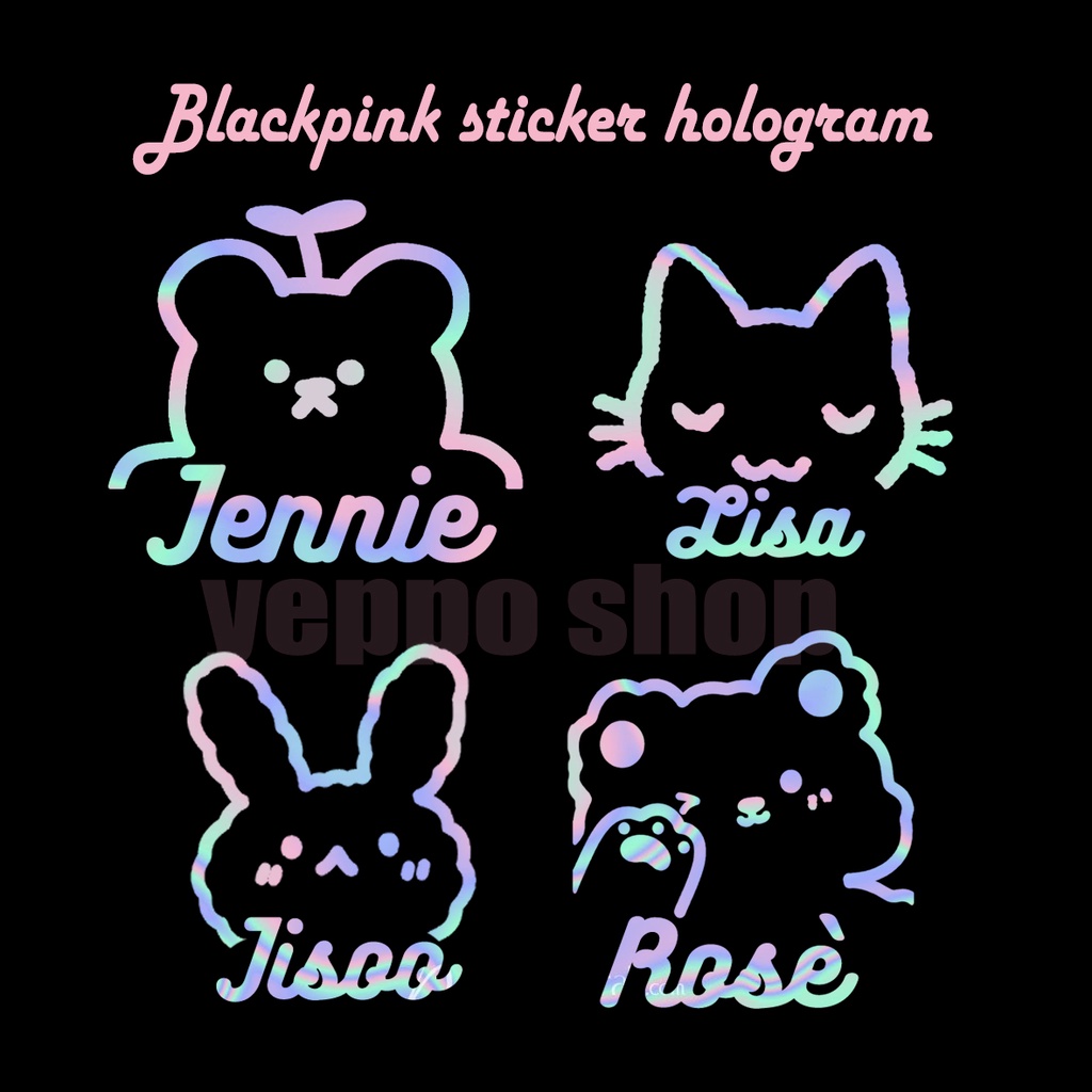 

sticker hologram blackpink