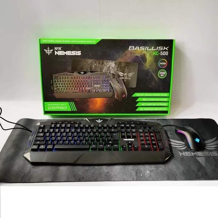 KEYBOARD GAMING COMBO NYK NEMESIS BASILLISK KC- 500