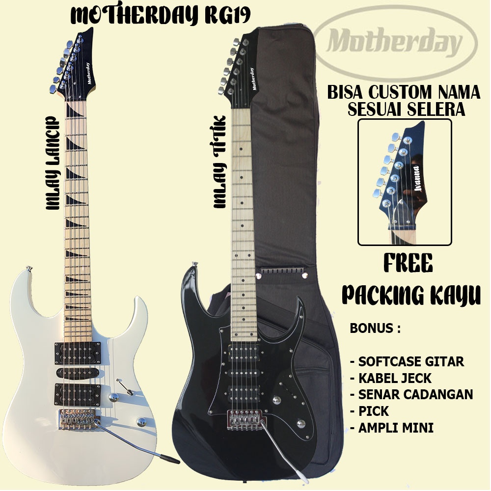 Gitar Listrik Kowe seri RG 19 Original Free Custom Nama