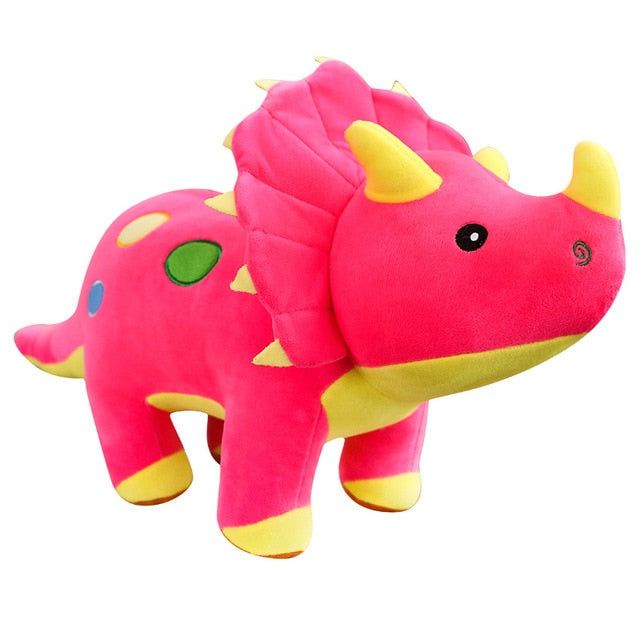 Mainan Boneka Karakter Hewan Dinosaurus Triceratops Bahan Halus Lembut Murah