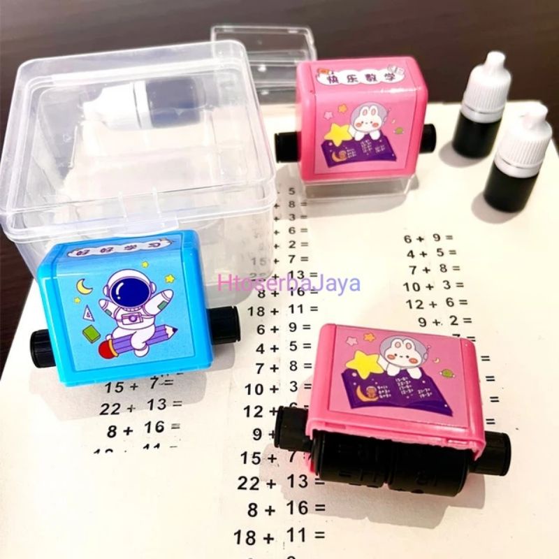 

STEMPEL ROLL SOAL MATEMATIKA, MATH PRACTICE NUMBER ROLLING STAMP LEARNING EDUCATION