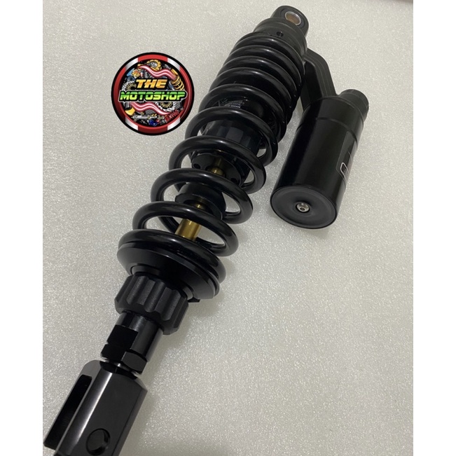 SHOCK BREAKER MATIC BELAKANG TABUNG ATAS KTC SHOCK TABUNG FULLBLACK FULL BLACK AS GOLD MIO VARIO BEAT SCOOPY FINO XRIDE  VARIO 110 VARIO 125 VARIO 150 MIO J MIO SOUL MIO GEAR DLL 310MM DAN 330MM