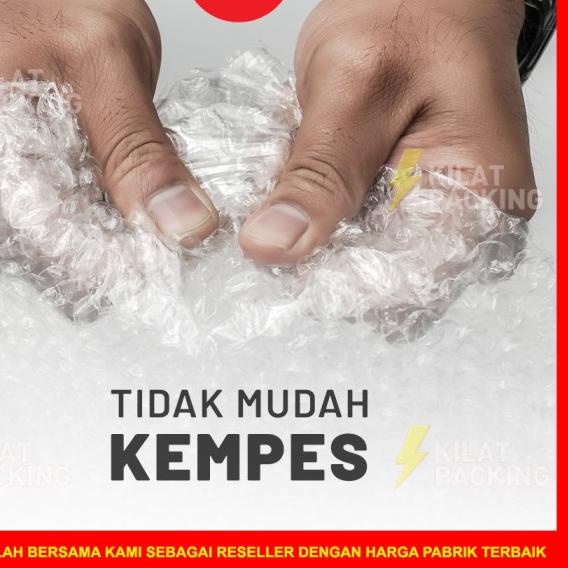 

BUBBLE WRAP 60CM X 50M PREMIUM TEBAL DELKOMAS DKM PLUS SATUAN - 60CM X 50M, Bening Premium