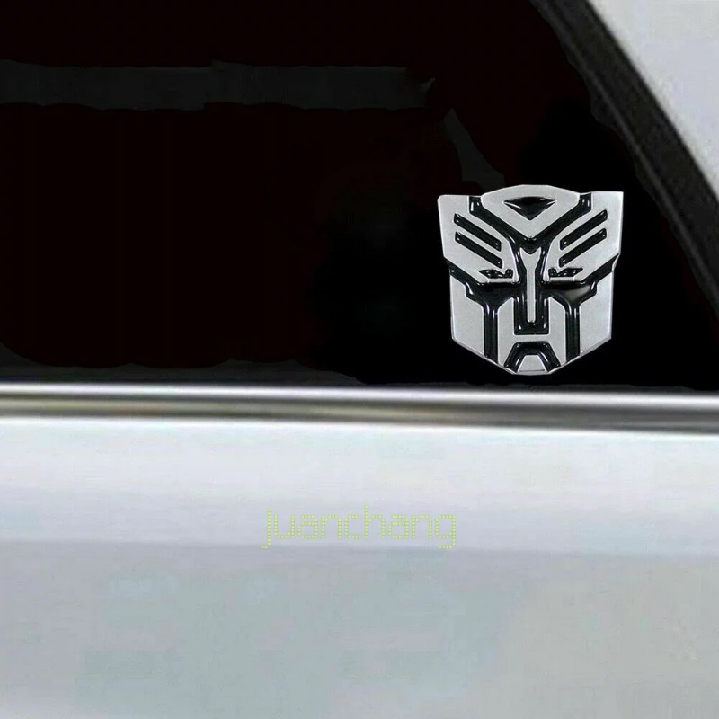 Stiker Emblem Logo Transformers 3D Untuk Mobil / Motor