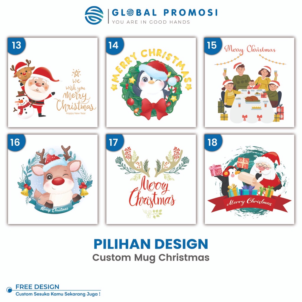 Pilihan Desain Khusus Mug Tema Natal