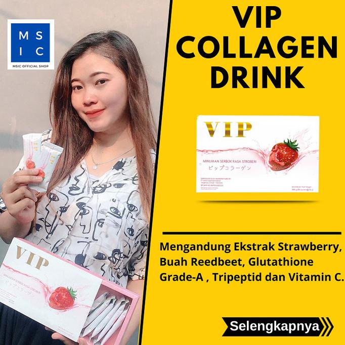 PROMO Minuman Vip Collagen Drink Pemutih Kulit Badan Ampuh Permanen Ori Bpom