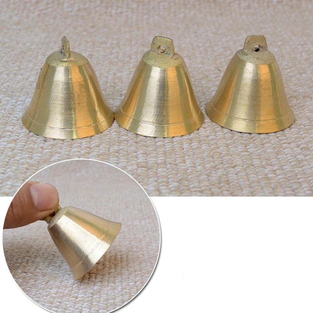 Agustina Bel Tembaga Kreatif Serbaguna Retro Membuat Lonceng Angin Pencegahan Kehilangan Tembaga Murni Hiasan Natal DIY Dekorasi Bell Dekorasi Bell Lonceng Pertanian