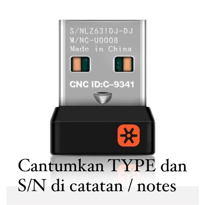 Kabel Logitech Receiver Unifying