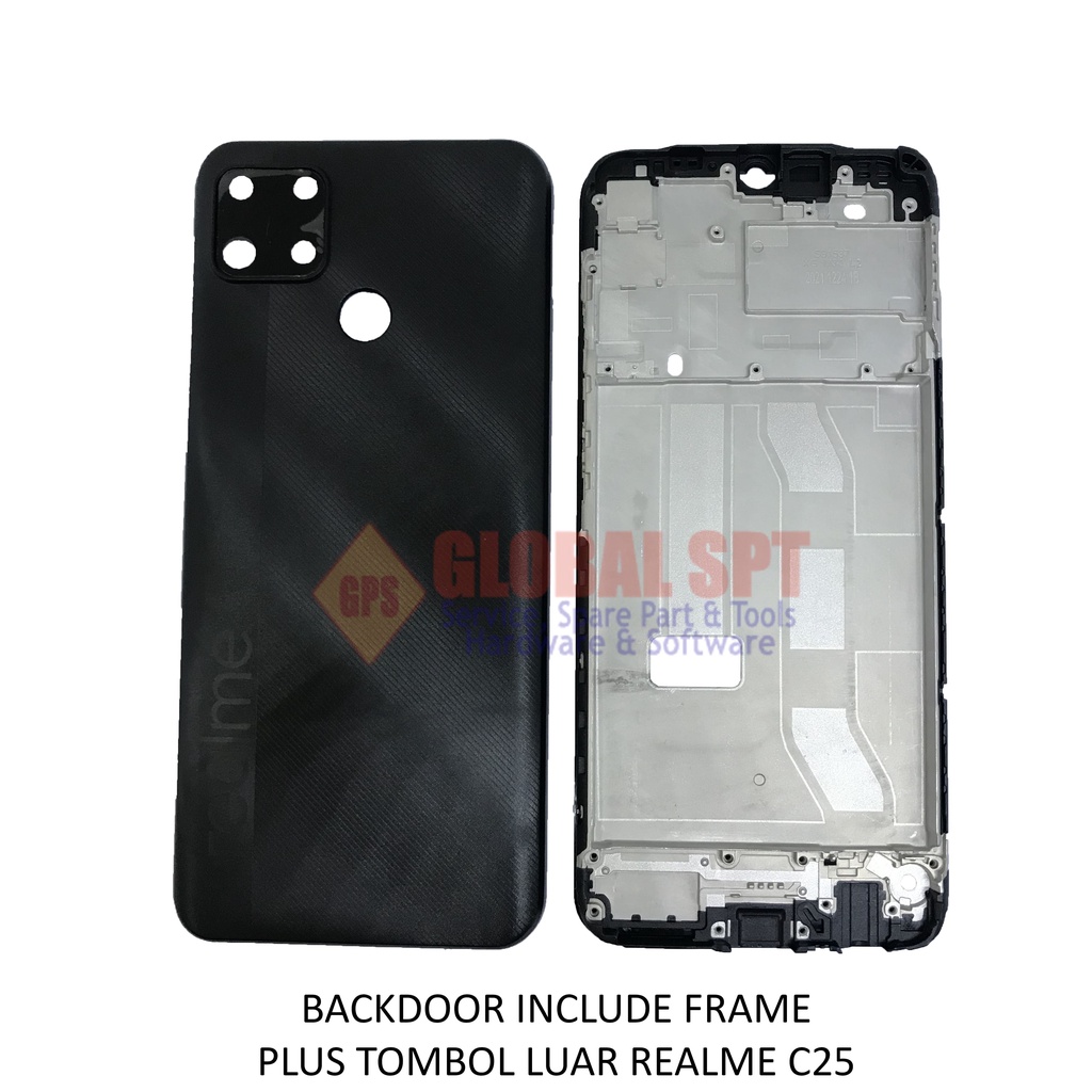 BACKDOOR REALME C25 INCLUDE FRAME / BACK COVER / TUTUP BELAKANG