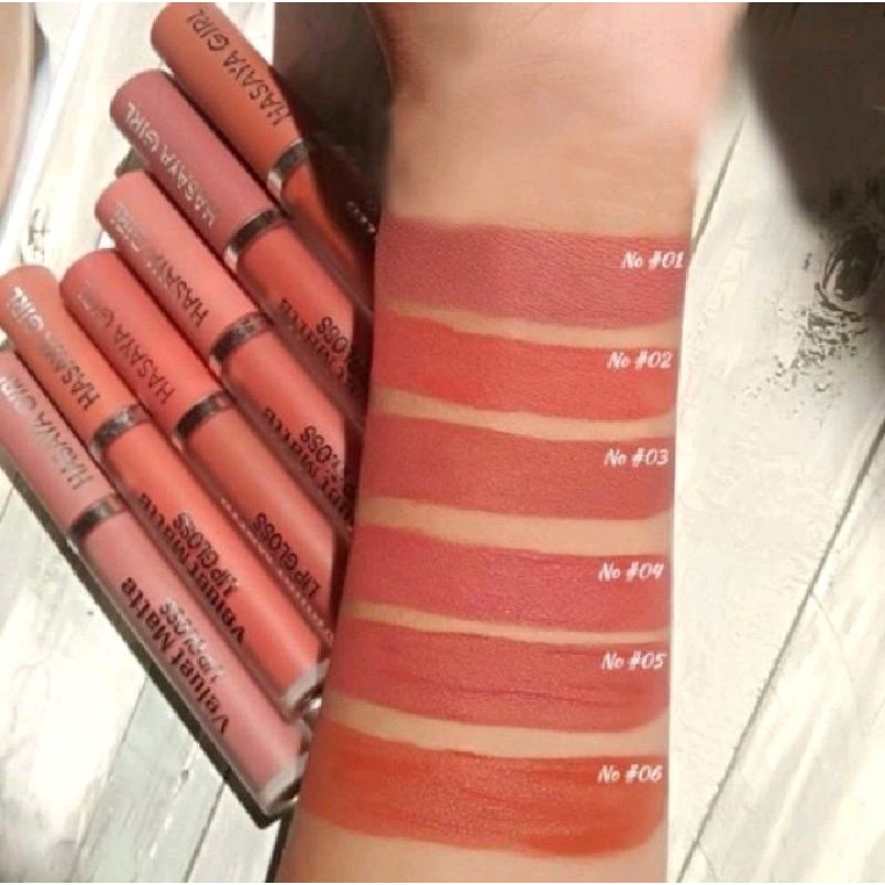 LIPCREAM HASAYA GIRL NUDE VELVET LIPCREAM HASAYA VELVET MATTE LIPMATTE LIPGLOSS HASAYA