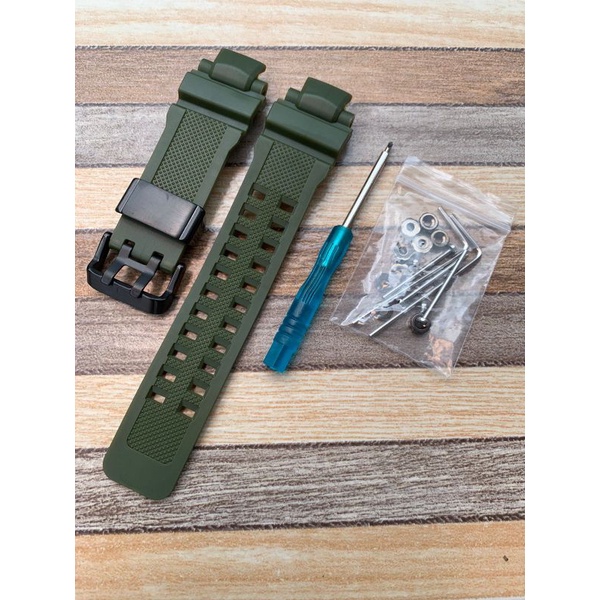 Strap Tali Jam Tangan Gshock hijau GA1000 GA1100