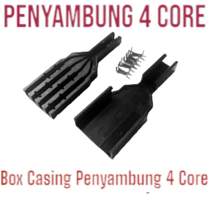 Casing Penyambung Connector Kabel Fiber Optik 4 Core Optic FTTH