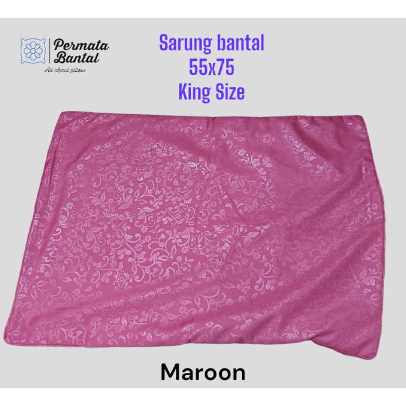 Sarung bantal emboss ukuran 55x75 King Size
