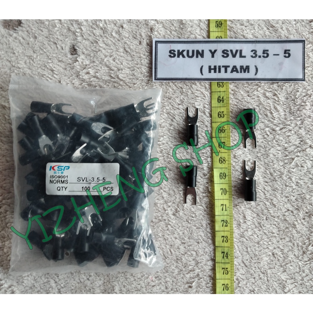 SKUN Y SVL 3,5 - 5 HITAM 1 PACK
